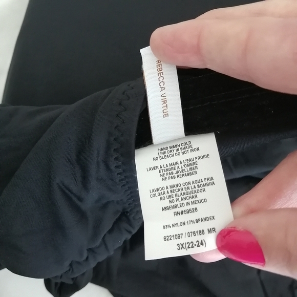 NWOT Becca By Rebecca Virtue Plus Size One Piece Bathing Swim Suit 3X (22-24) - Picture 13 of 16